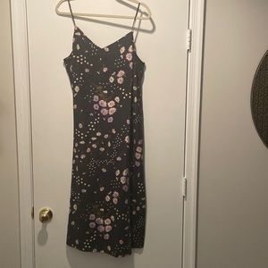 NWT Silk Eva Slip dress with Polka Dots Daisies by Madewell
